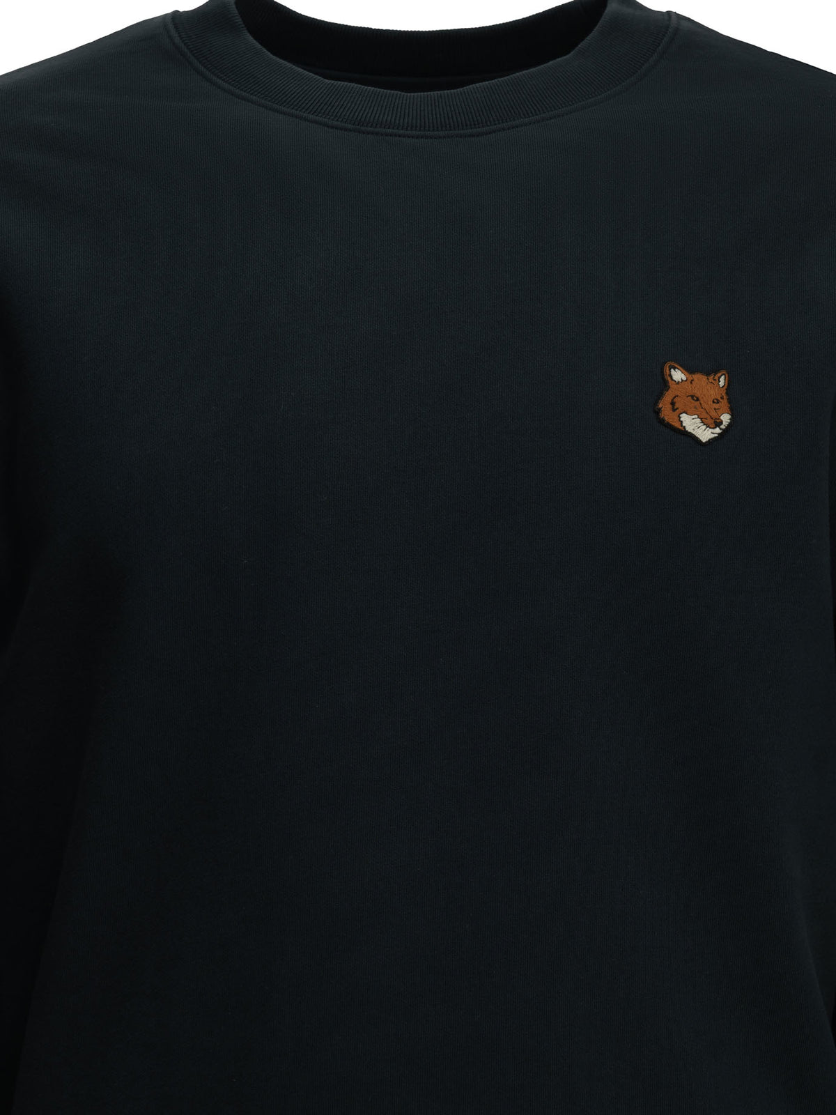 Maison Kitsuné "Fox Head" Crew-Neck Sweatshirt - Blue