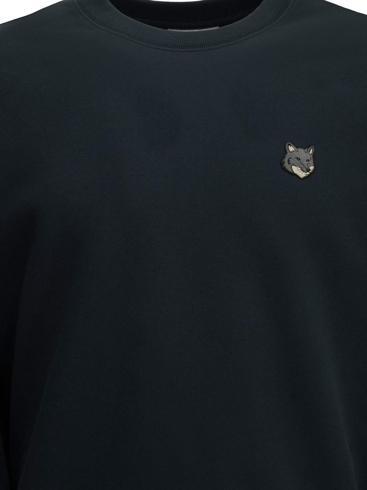 Maison Kitsuné "Fox Head" Crew Neck Sweatshirt - Blue