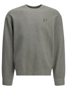 Maison Kitsuné "Fox Head" Crew Neck Sweatshirt - Grey