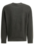 Maison Kitsuné "Fox Head Faded" Crew Neck Sweatshirt - Black