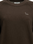 Maison Kitsuné "Baby Fox" Crew-Neck Sweatshirt - Brown