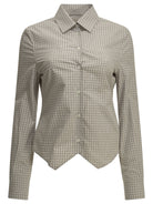 Maison Margiela "Pointed Hem" Casual Shirt - Grey