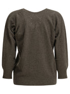Maison Margiela "Lived-in" V-neck Sweater - Brown