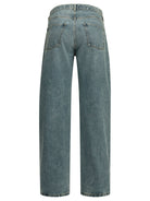 Maison Margiela "Boyfriend Paisley" Wide-Leg Jeans - Light Blue