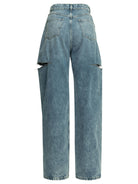 Maison Margiela Ripped wide leg jeans - Blue