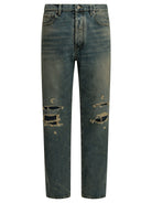 Maison Margiela "Distressed" Straight-Leg Jeans - Blue