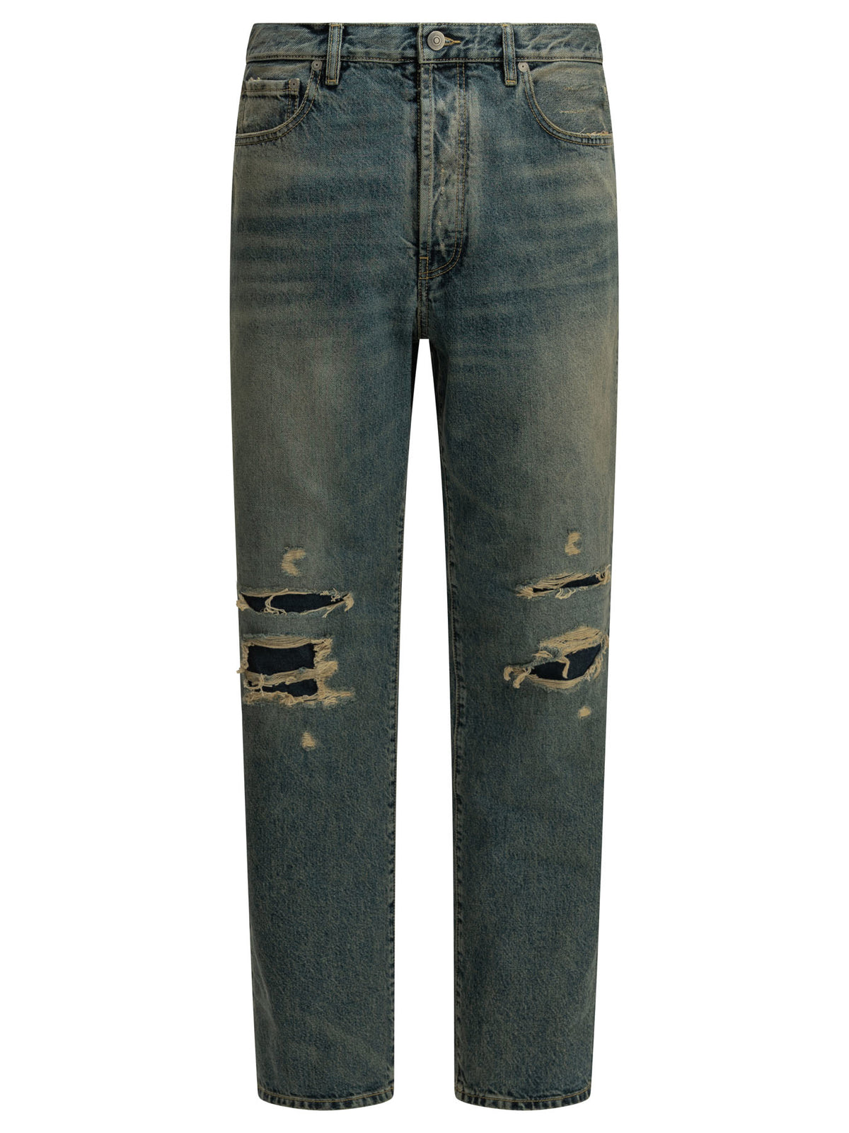 Maison Margiela "Distressed" Straight-Leg Jeans - Blue