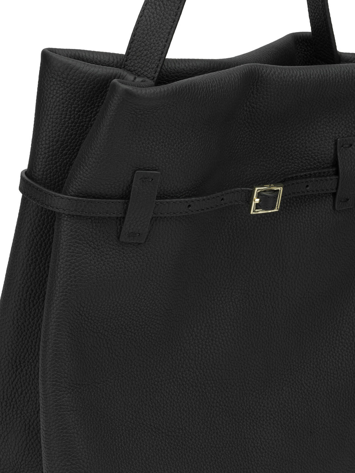 Manu Atelier "Tote du Jour" Medium Shoulder Bag - Black