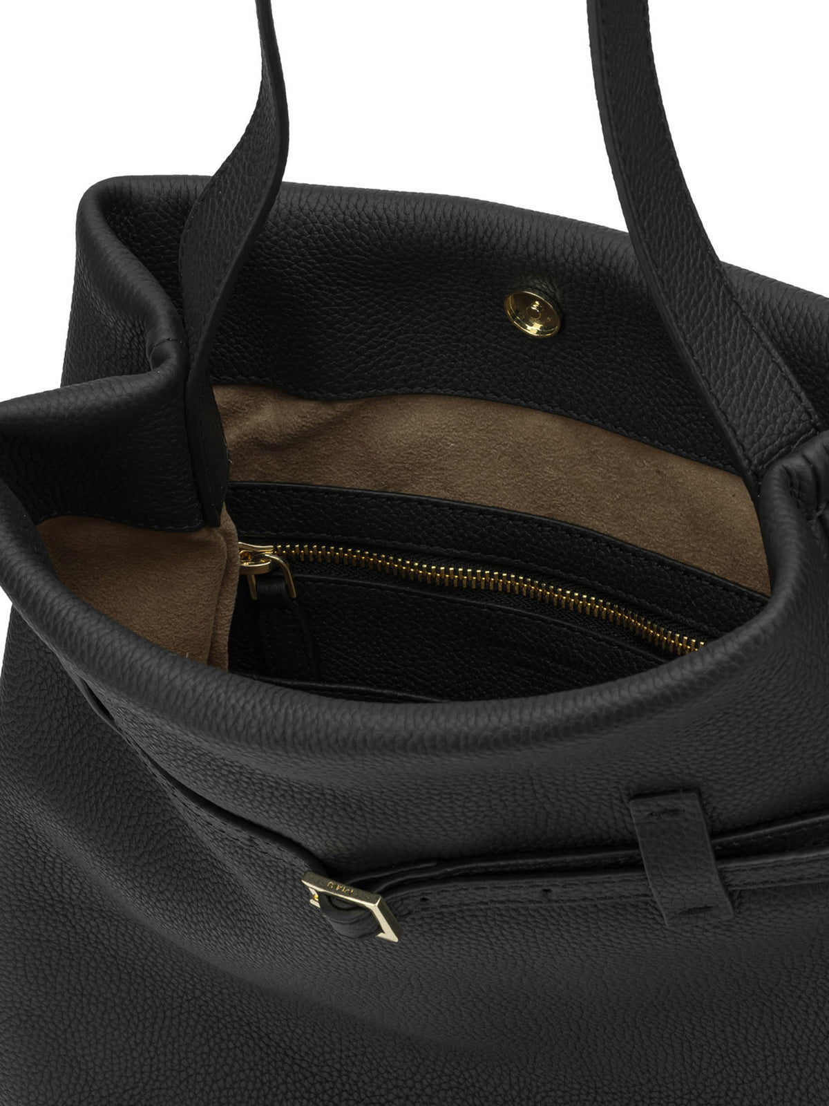 Manu Atelier "Tote du Jour" Medium Shoulder Bag - Black