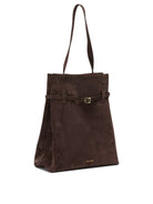 Manu Atelier "Tote du Jour" Medium Shoulder Bag - Brown