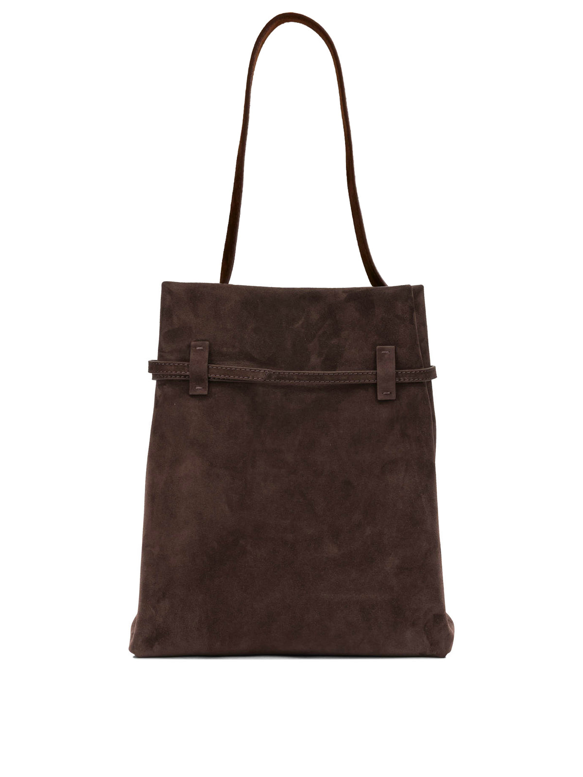 Manu Atelier "Tote du Jour" Medium Shoulder Bag - Brown