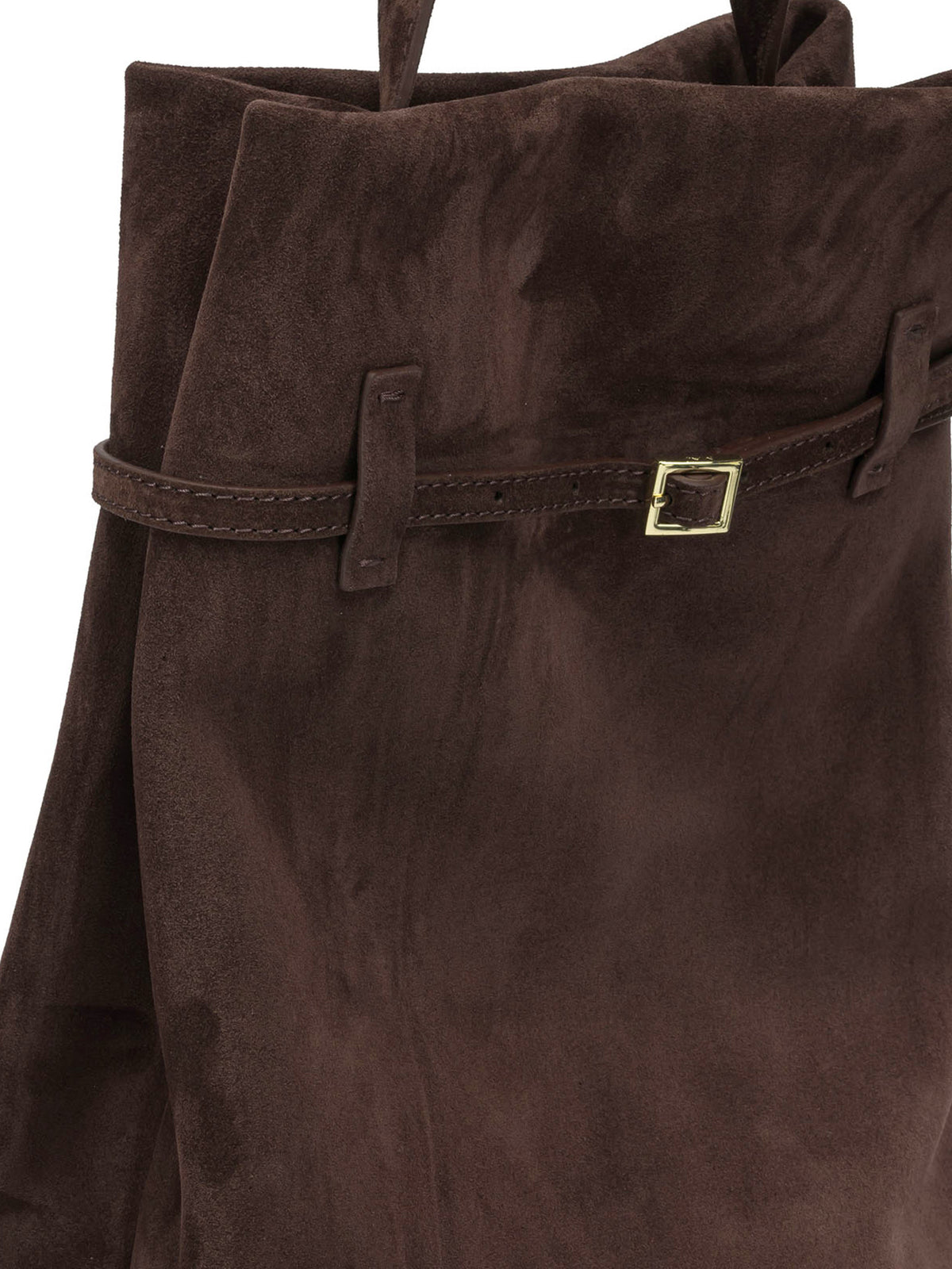 Manu Atelier "Tote du Jour" Medium Shoulder Bag - Brown
