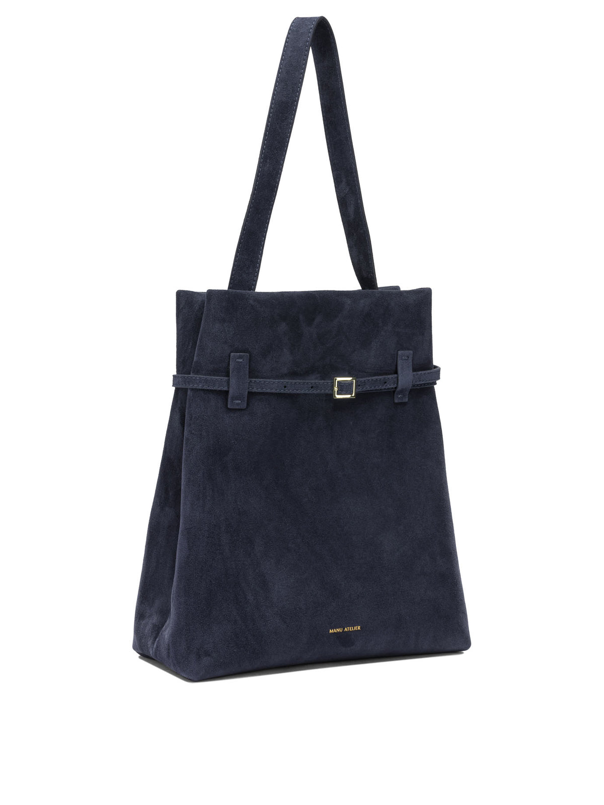 Manu Atelier "Tote du Jour" Medium Shoulder Bag - Blue