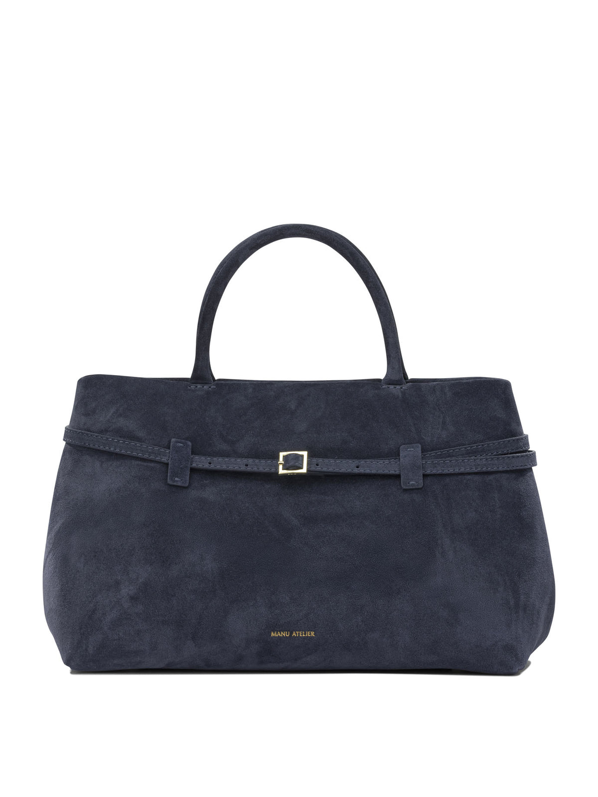 Manu Atelier "Le Cambon 35" Medium Handbag - Blue
