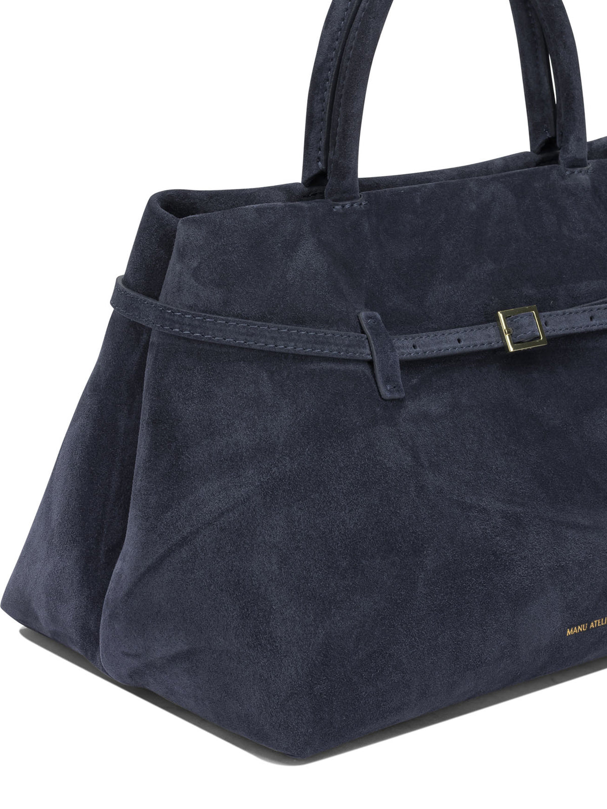 Manu Atelier "Le Cambon 35" Medium Handbag - Blue