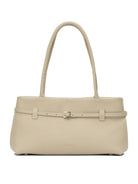 Manu Atelier "Le Cambon East West" Medium Shoulder Bag - White