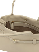 Manu Atelier "Le Cambon East West" Medium Shoulder Bag - White
