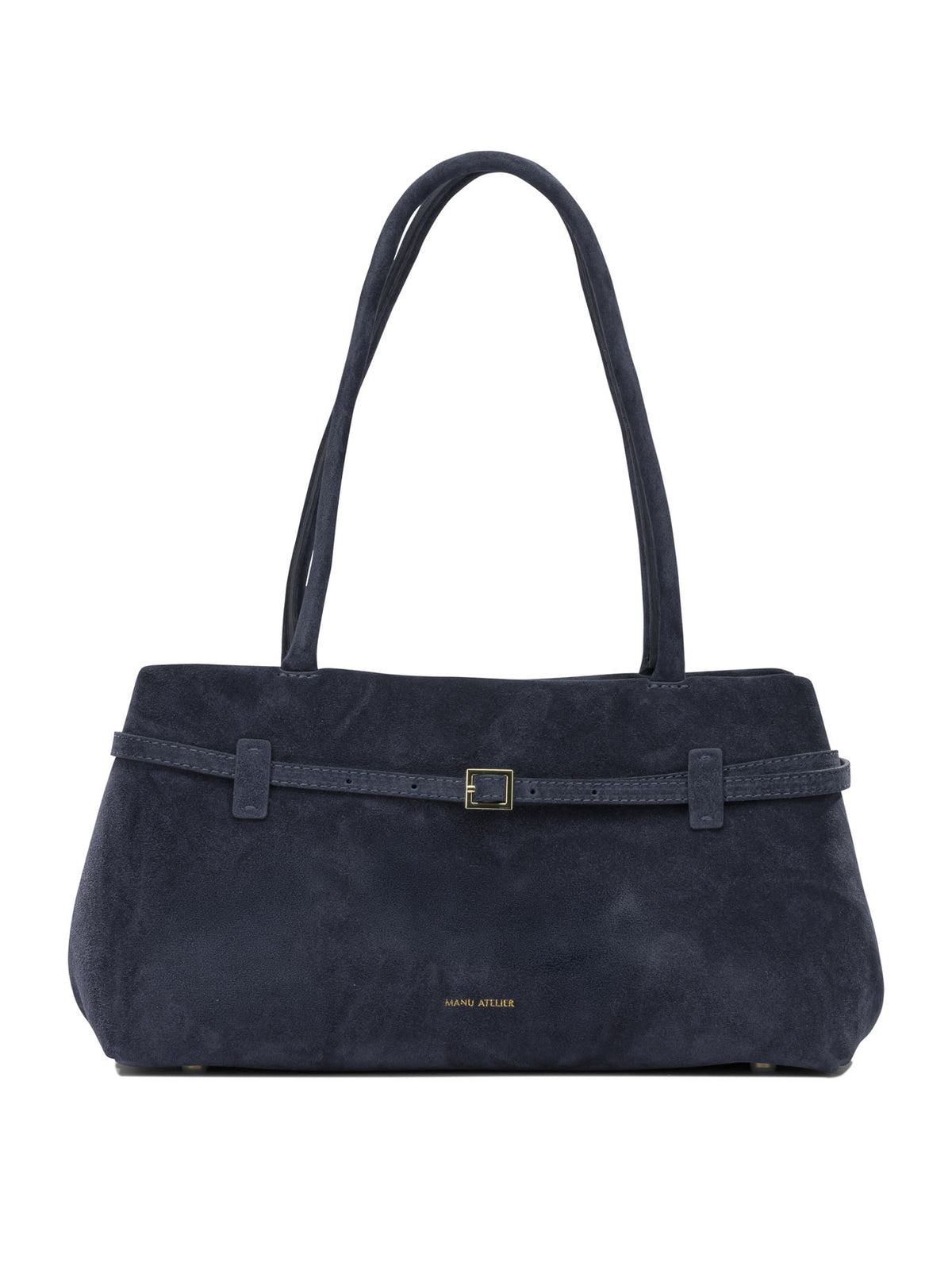 Manu Atelier "Le Cambon East West" Medium Shoulder Bag - Blue