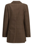 Max Mara Double-breasted wool blazer - Brown
