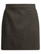 Max Mara Wool miniskirt - Grey