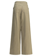 Max Mara Casual pants made of coated cotton - Beige