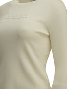 Max Mara Round-neck T-shirt made of virgin wool - White