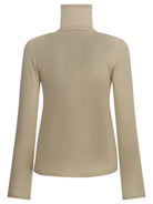 Max Mara Virgin Wool Turtleneck Sweater - Beige