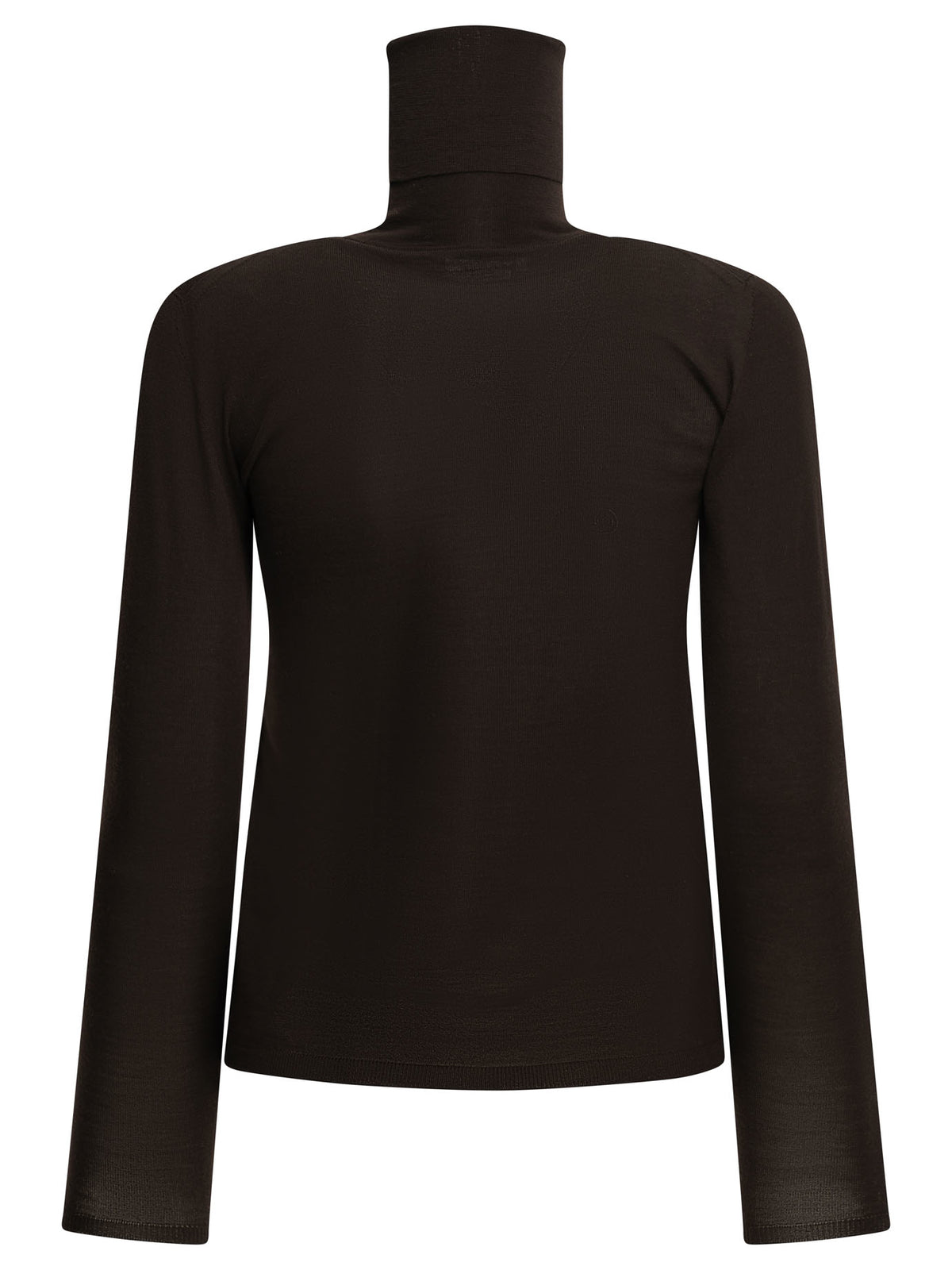 Max Mara Virgin Wool Turtleneck Sweater - Brown