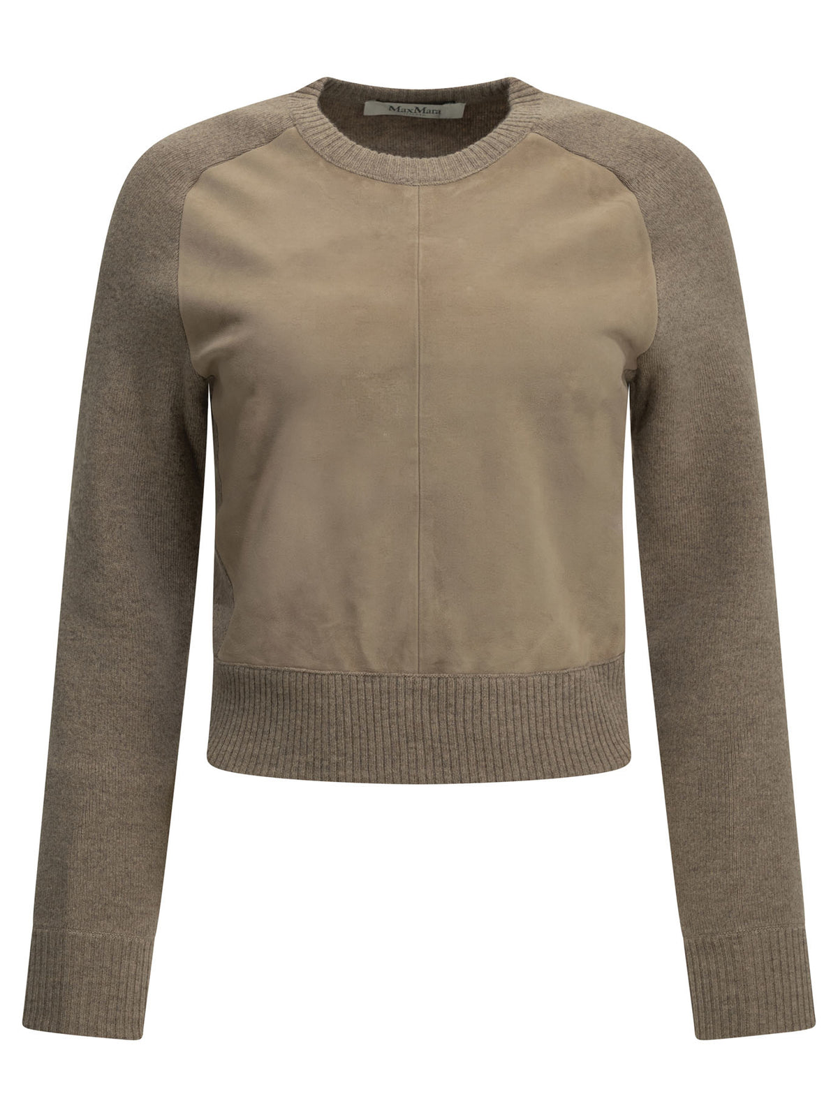 Max Mara Crew-neck sweater made of wool and cashmere - Beige