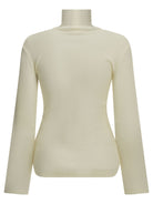 Max Mara Wool jersey turtleneck sweater - White