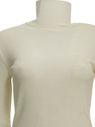 Max Mara Wool jersey turtleneck sweater - White