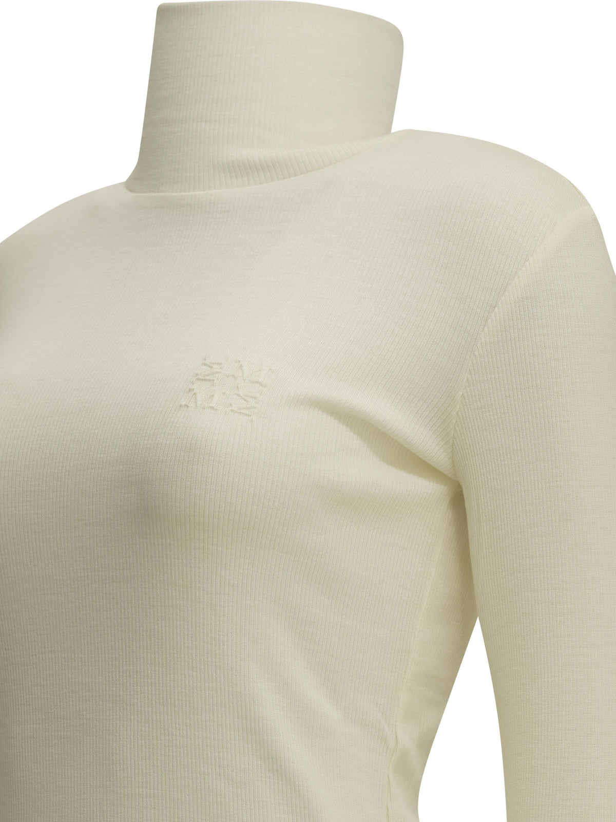 Max Mara Wool jersey turtleneck sweater - White
