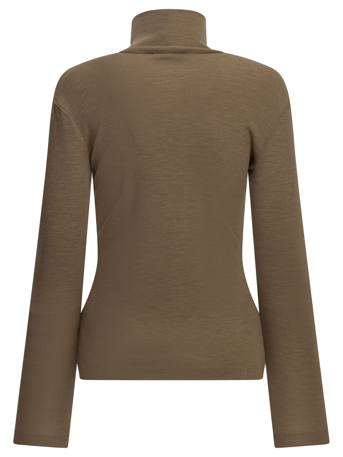 Max Mara Wool jersey turtleneck sweater - Brown