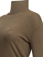 Max Mara Wool jersey turtleneck sweater - Brown