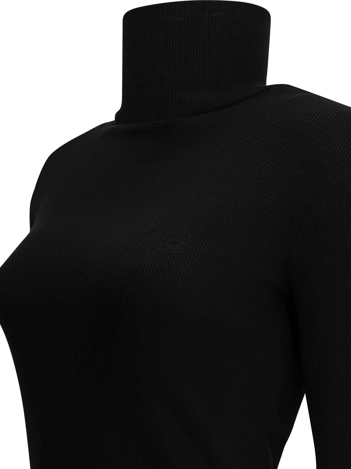 Max Mara Wool jersey turtleneck sweater - Black