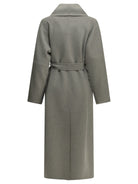 Max Mara Studio Long wool coat - Grey