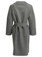 Max Mara Studio Short double-layer wool coat - Grey