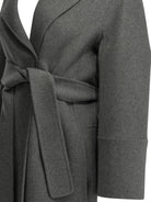 Max Mara Studio Short double-layer wool coat - Grey