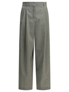 Max Mara Studio Tailored wool pants - Grey