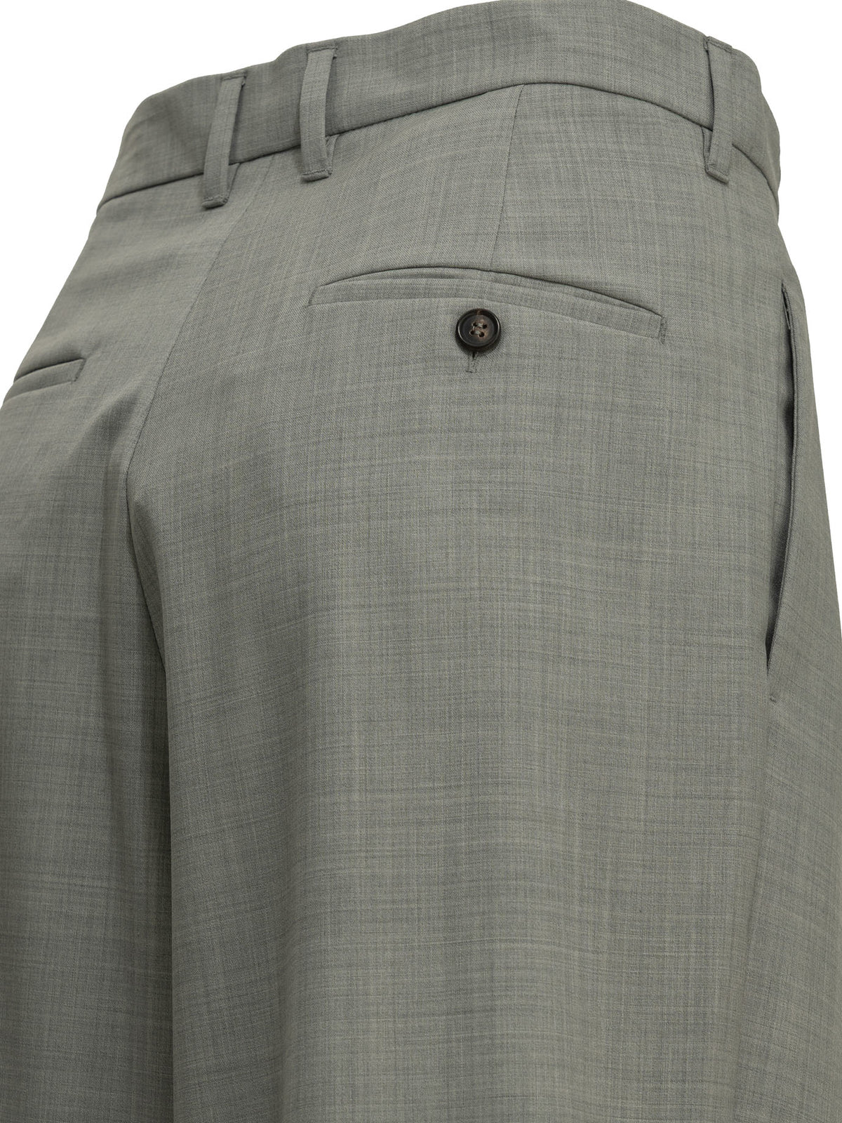 Max Mara Studio Tailored wool pants - Grey