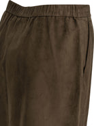 Max Mara Studio Suede leather midi skirt - Brown