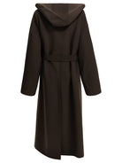 Max Mara Sportmax Long coat in pure wool - Brown