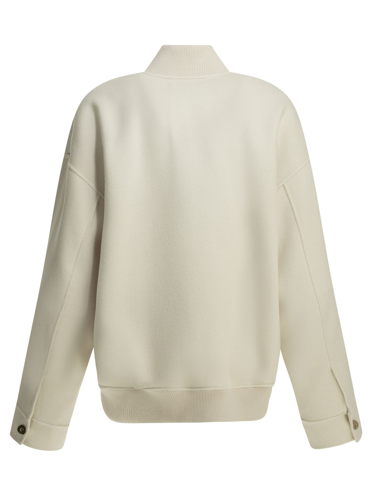 Max Mara Sportmax Virgin wool bomber jacket - White