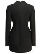 Max Mara Sportmax Short dress made of stretch wool - Black