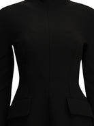 Max Mara Sportmax Short dress made of stretch wool - Black