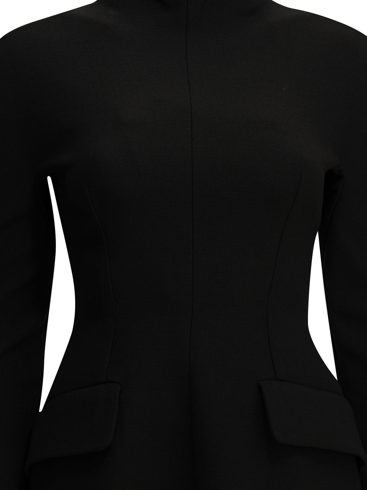 Max Mara Sportmax Short dress made of stretch wool - Black