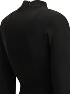 Max Mara Sportmax Short dress made of stretch wool - Black