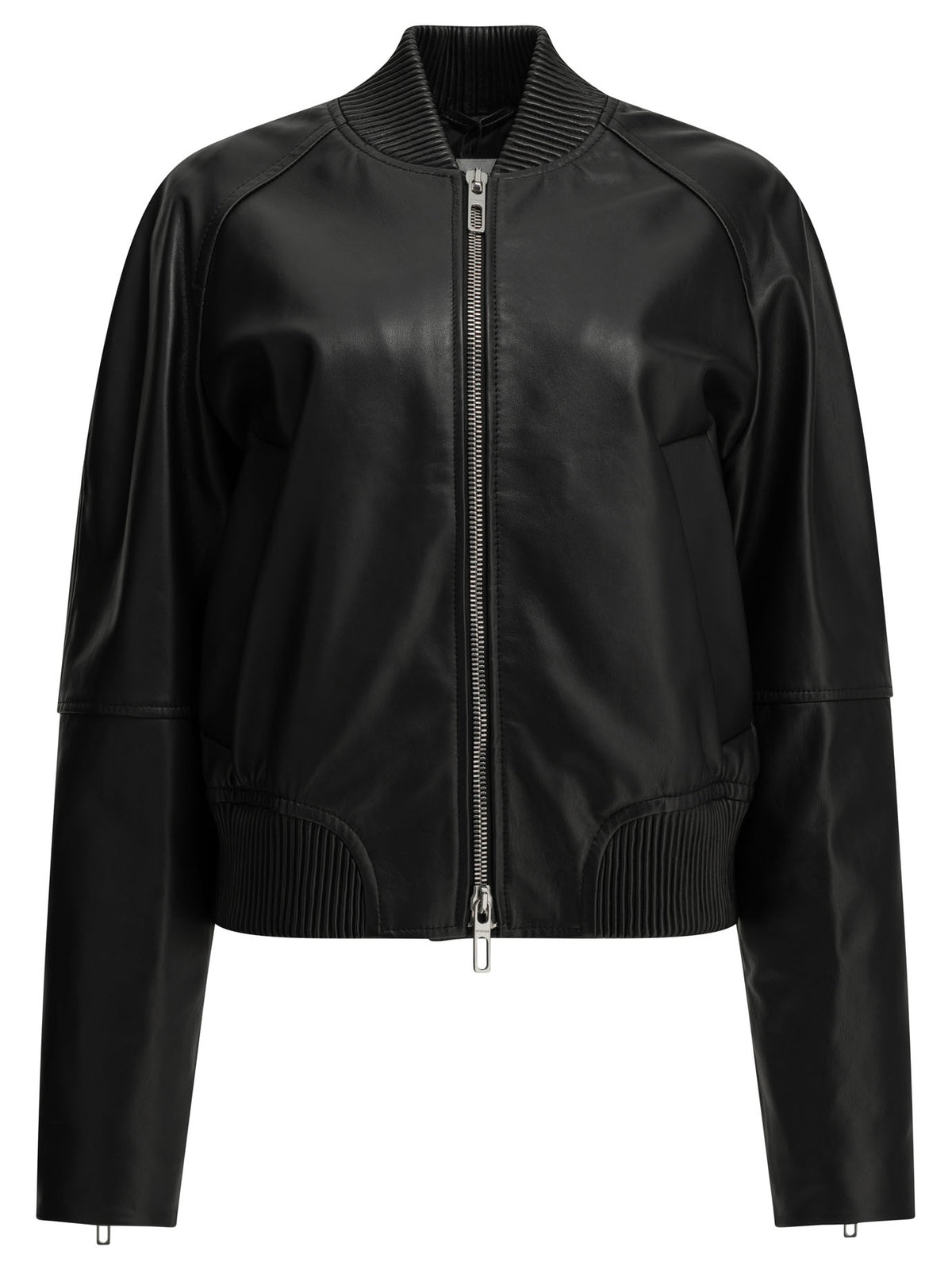 Max Mara Sportmax Nappa leather jacket - Black