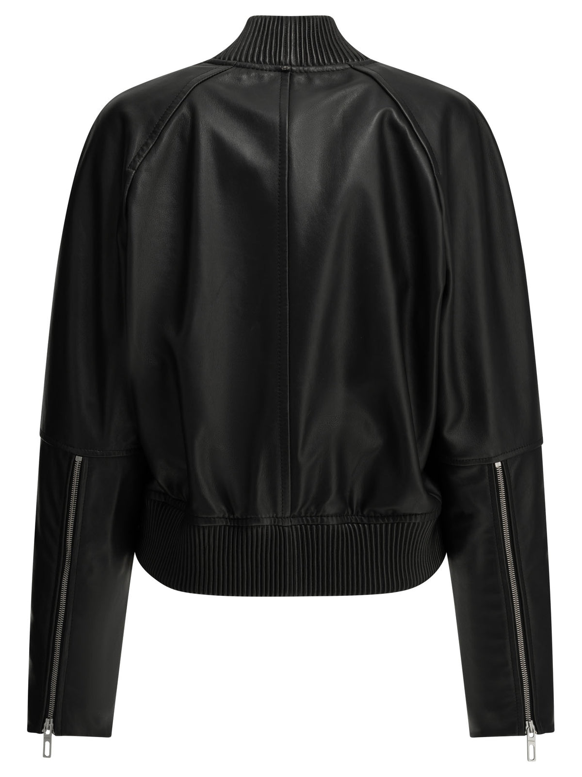 Max Mara Sportmax Nappa leather jacket - Black