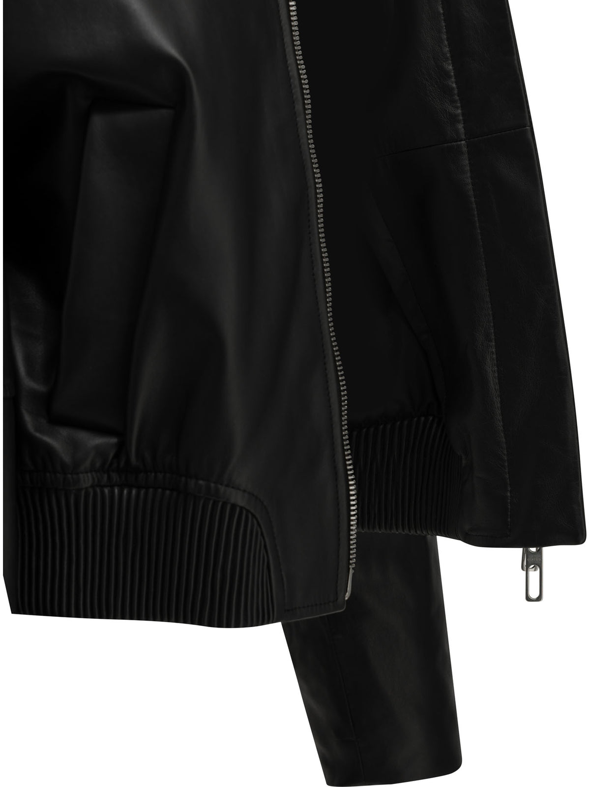 Max Mara Sportmax Nappa leather jacket - Black